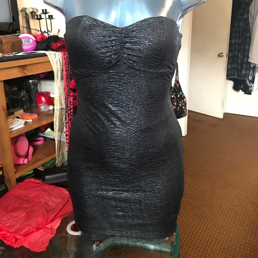 Black mini dress